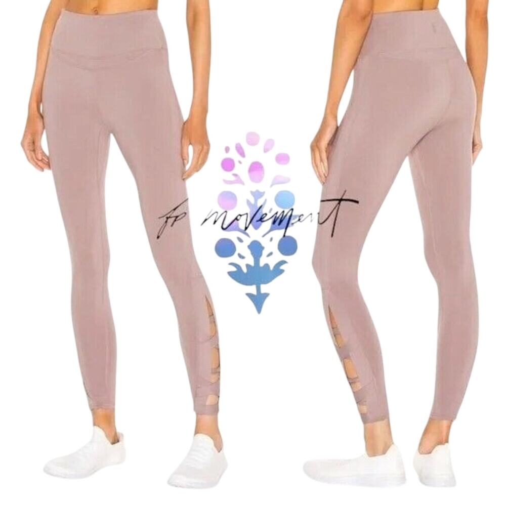 Free People Movement Very Prairie Legging Women's Moonlight Mauve Size Large NWT